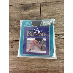 Vintage No Nonsense Sheer Endurance Control Almost Black Size B
